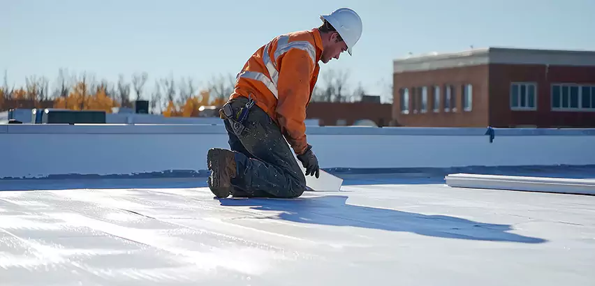 Flat Roof Drain Installation in Cottage Grove